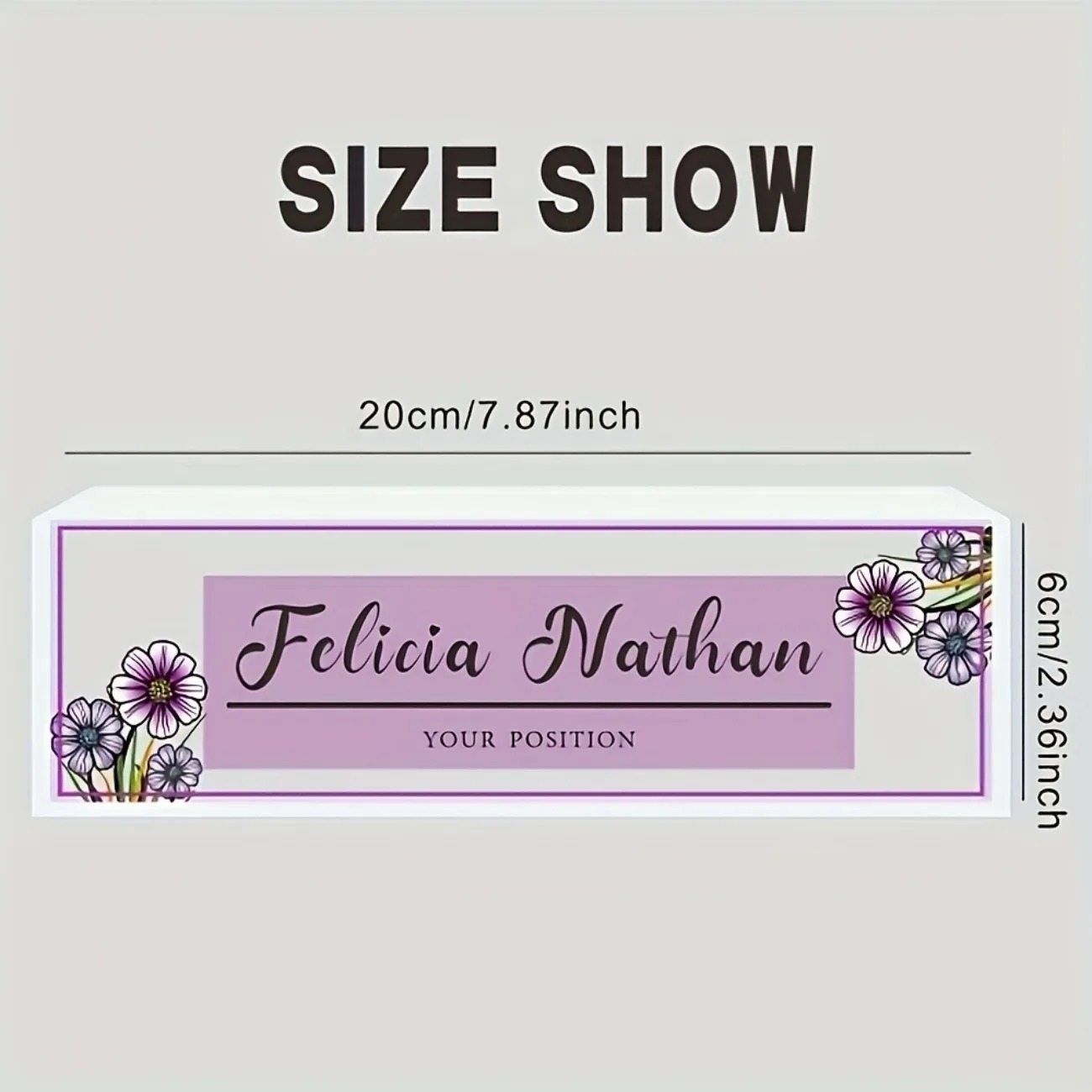 Placa de Nome de Mesa em Acríl - Desk Name Plate avaliação e preço