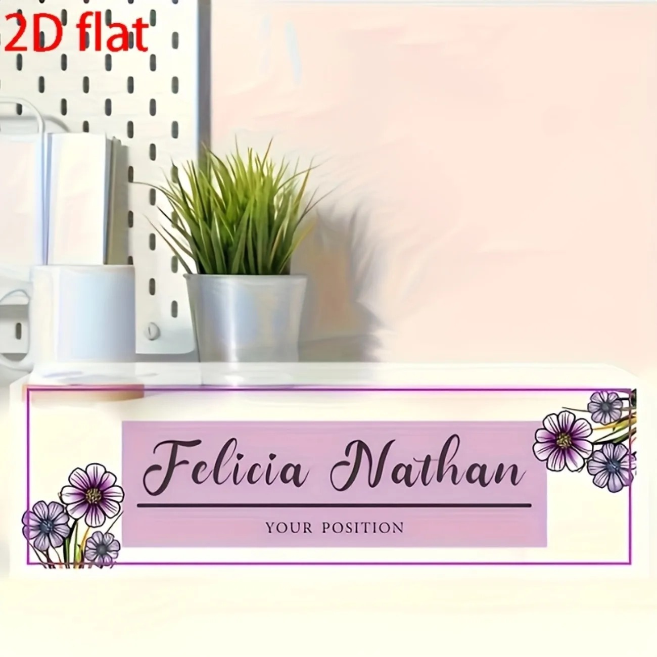 Elegante Placa de Nome de Mesa - Desk Name Plate avaliação e preço