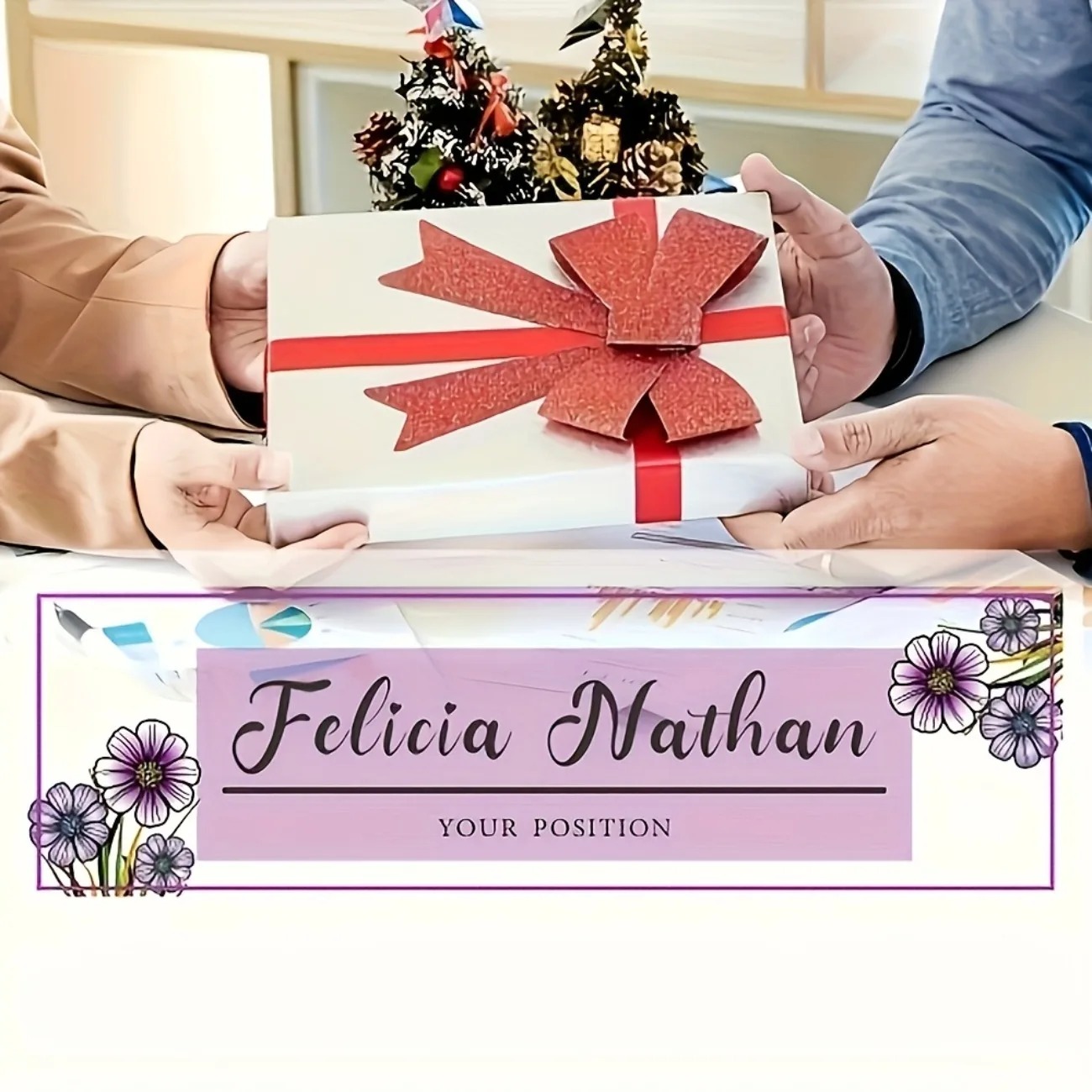 Elegante Placa de Nome de Mesa - Desk Name Plate avaliação e preço
