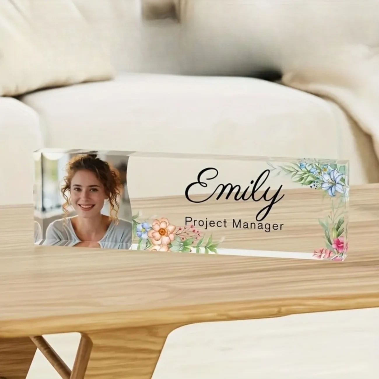 1 unidade de placa de identifi - Desk Name Plate avaliação e preço