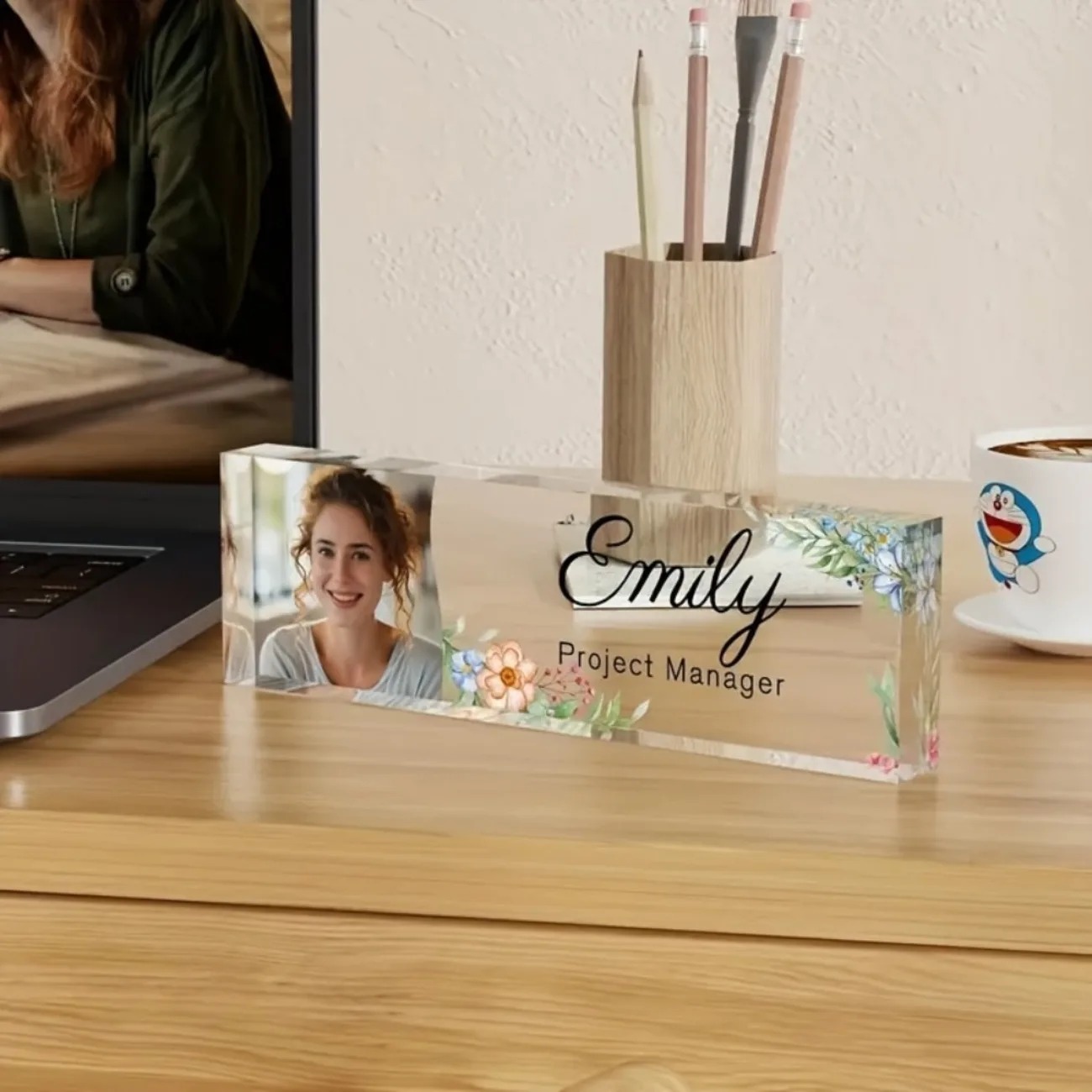 1 unidade de placa de identifi - Desk Name Plate avaliação e preço